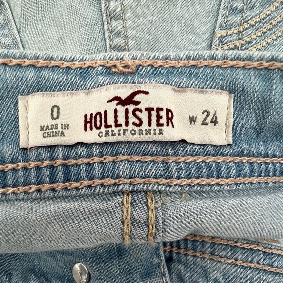 Hollister Cuffed Raw Hem Denim Jean Shorts Size 24 Women’s - Picture 2 of 10